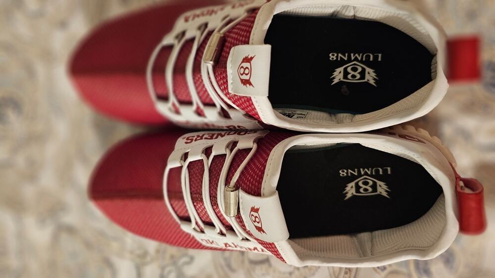 Lumn8 OU - University of Oklahoma - Sooners Crimson and white Size 9 Men's NWOB